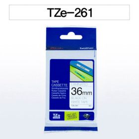 상품 이미지: 부라더정품 라벨테이프 36mm /TZe-261 흰색바탕 검정글씨