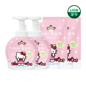 상품 이미지: 아이깨끗해X헬로키티 핸드워시 본품 490ml 2개+리필 450ml 2개