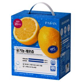 상품 이미지: 파이안대용량 NFC착즙 유기농 레몬즙 100% 100포+20포 (총120포) 최대 구성