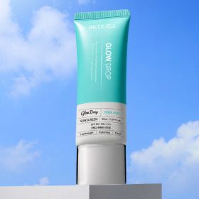 상품 이미지: (할인행사)리코셀 글로우드롭 에어리 쿨링 선크림 50ml 1+1 SPF50+ PA++++ 무백탁 저자극 썬크림
