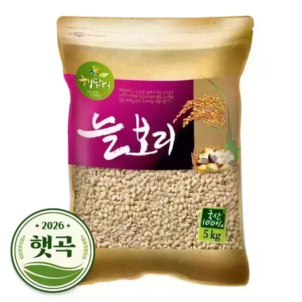 상품 이미지: 2026년 햇곡 국산 늘보리 5kg 겉보리쌀 꽁보리밥