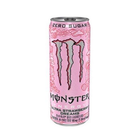 상품 이미지: 몬스터에너지 드링크 울트라 스트로베리 드림즈, 355ml, 6개