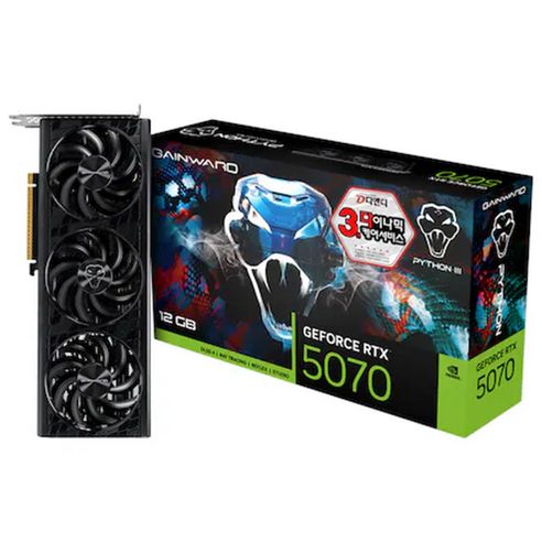 상품 이미지: GAINWARD Geforce RTX 5070 파이썬 III D7 12GB 그래픽카드 VGA