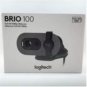 상품 이미지: 로지텍 logitech 브리오 100 웹캠 줌 PC 컴퓨터 BRIO 화상 카메라 내장마이크 병행