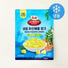 상품 이미지: 돌 파인애플 청크 (냉동), 1개, 1kg