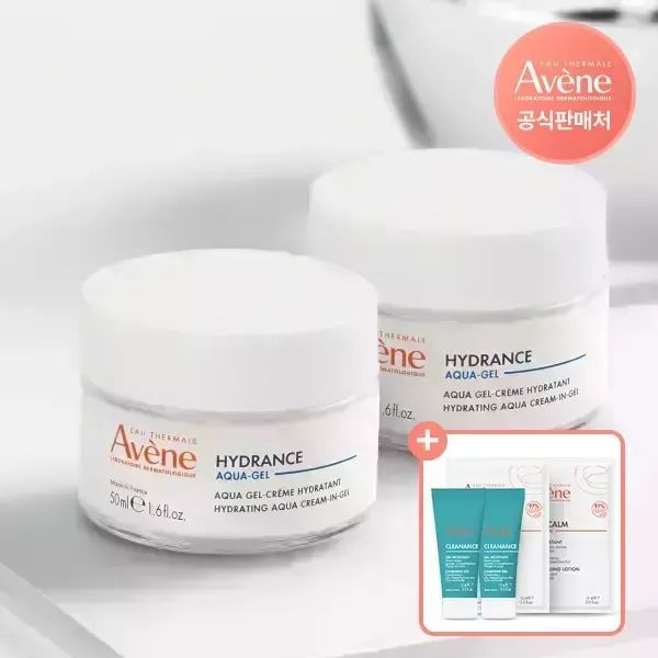 상품 이미지: 아벤느 이드랑스 아쿠아 크림 인 젤 50ml 2개+클렌징젤 15ml 2개+제라캄 로션 10ml 2개 증정