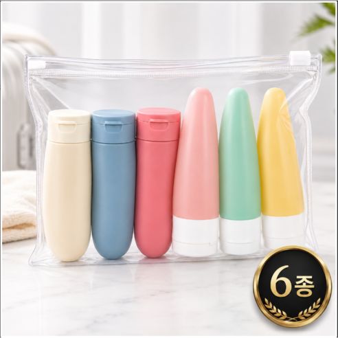 상품 이미지: 여행용 샴푸 바디워시 공병 60ml x 6종