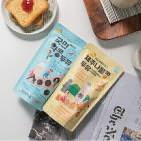 상품 이미지: 국민바이오 약콩두유180ml 20팩+제주나물콩두유180ml 20팩 (총40팩) 무가당 무첨가 국산 원액두유