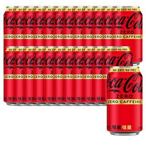 상품 이미지: 코크제로 제로 350ml 24캔 (1박스) +(증정) 코카콜라제로 키캡키링