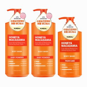 상품 이미지: 쿤달 퓨어 펴퓸 바디워시 1058ml 2개+500ml 증정 / 36시간 향기 지속