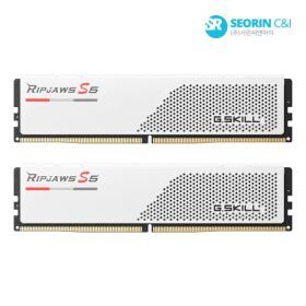 상품 이미지: 서린공식 G.SKILL DDR5-5200 CL40 RIPJAWS S5 J 화이트 패키지 96GB(48Gx2)