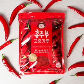 상품 이미지: (신선집중) 깐깐한 국산 고춧가루 1kg (일반/김장용 맷돌분쇄 보통맵기) 홍주부 고춧가루 25년산