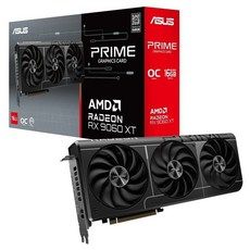 상품 이미지: ASUS AMD Radeon RX 9060 XT 16GB GDDR6 OC PRIME-RX9060XT-O16G 비디오 카드 에디션 국내, RX9060XT-O16G