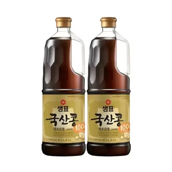 상품 이미지: 국산콩 양조간장 프리미엄 1.7L, 2개
