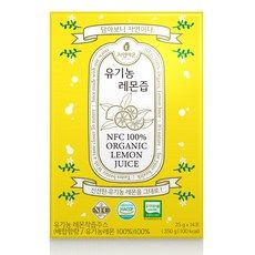 상품 이미지: 자연에온 NFC 100% 유기농 레몬즙 원액 스틱 25 g, 350g, 1박스