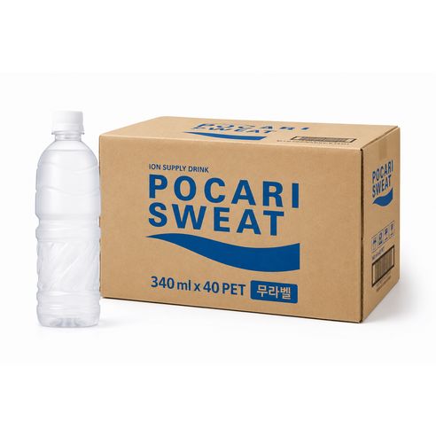 상품 이미지: 포카리스웨트 무라벨, 340ml, 40개