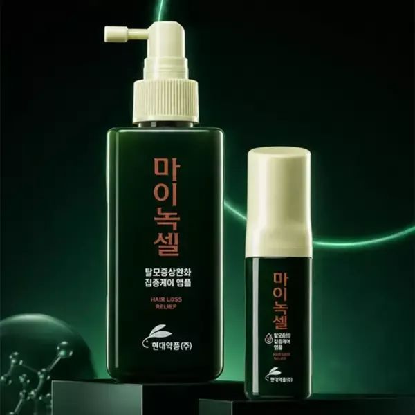 상품 이미지: [듀얼케어스타터] 현대약품 마이녹셀 인텐시브 스칼프 탈모 앰플 60ml 1개+앰플토닉 200ml 1개
