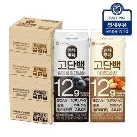 상품 이미지: (NS홈쇼핑)연세두유 고단백 검은콩고칼슘두유 32팩 + 고단백 아몬드잣 32팩 (총64팩)..35964488