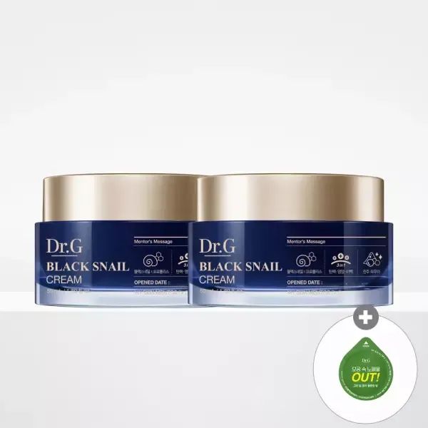 상품 이미지: 닥터지 블랙스네일 크림 50mL 2개 + (증정) 그린딥 포어 클렌징 밤 3g