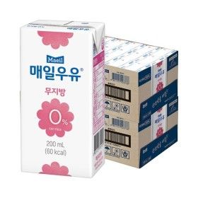 상품 이미지: 매일 멸균우유 무지방 0 200ml 48팩