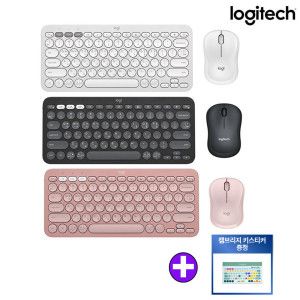 상품 이미지: 로지텍코리아 정품 K380S+M240 블루투스 키보드 마우스 세트  한글자판 키스티커 증정