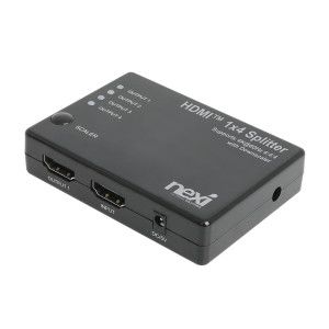 상품 이미지: GNX1296 HDMI 2.0 분배기 1:4 스플릿터 4K 60Hz UHD 영상 음성