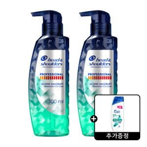 상품 이미지: 헤드앤숄더 프로페셔널 가려운 두피케어 샴푸 300ml 2개  + 헤드앤숄더 가려운 두피 케어 샴푸 80ml