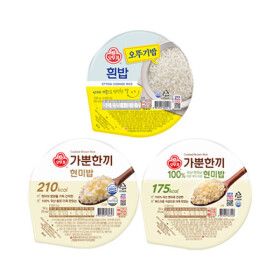 상품 이미지: 오뚜기 오뚜기밥 18개+18개 골라담기 (흰밥/가뿐한끼현미밥/식이섬유플러스밥)