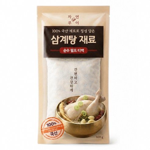 상품 이미지: 자연무이 국내산 정성담은 삼계탕 재료, 100g, 1개