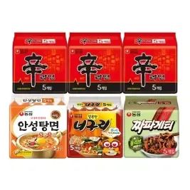 상품 이미지: [Tday] 신신신안너짜(신라면15,안성5,너구리5,짜파5)