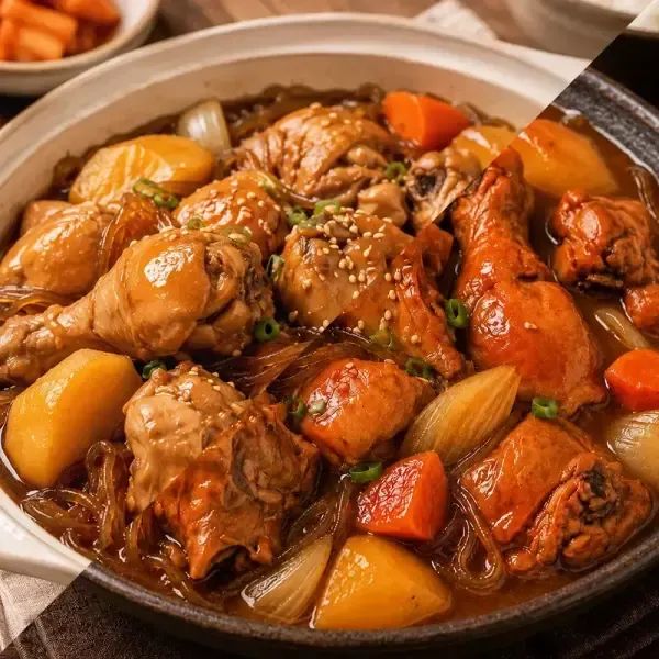 상품 이미지: [10분러시] 춘천 가마솥 국내산 간장/매콤 찜닭 1kg+1kg