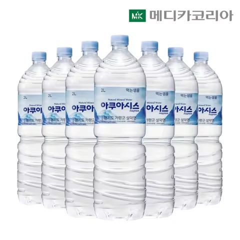 상품 이미지: 아쿠아시스 생수 유/무라벨 랜덤 물 2L x 18병 먹는샘물_6개입x3팩