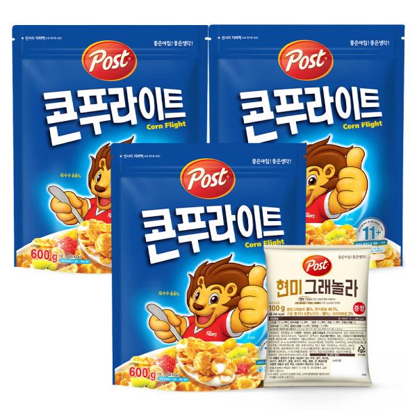 상품 이미지: 포스트 콘푸라이트 600g 3개 (증정) 현미 그래놀라 100g
