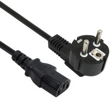 상품 이미지: 넥시 컴퓨터 모니터 프린터 3구 전원 코드 선 AC 220V 파워 케이블 블랙, 1.5m, 1개