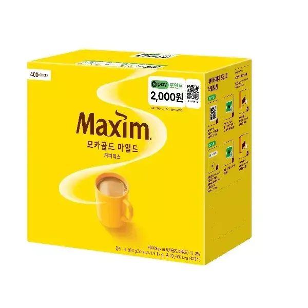 상품 이미지: 맥심 모카골드 커피믹스 400T+N Pay 2000원 (네이버페이 포인트)