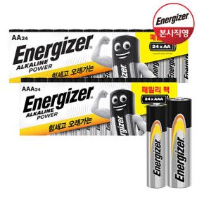 상품 이미지: 에너자이저 알카라인 패밀리팩 건전지 AA24입+AAA24입