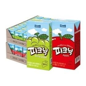 상품 이미지: 피크닉 사과 청포도 200ml 48개
