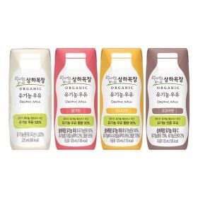 상품 이미지: (매일)상하목장 유기농우유/딸기우유/바나나우유/코코아우유/무항생제인증 멸균우유 125ml 24팩