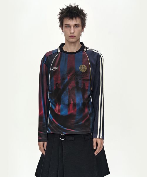 상품 이미지: REWORKED FOOTBALL LONG SLEEVE T-SHIRT (MULTI)