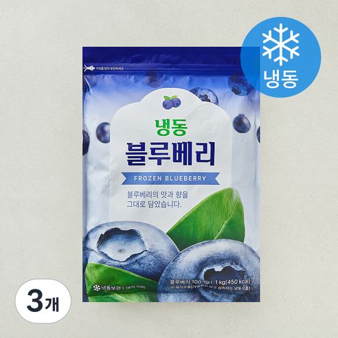 상품 이미지: 애드웰스 블루베리 (냉동), 3개, 1kg