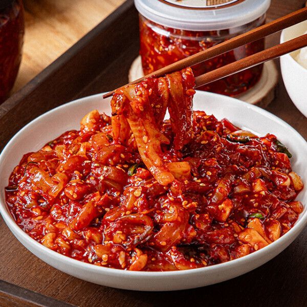 상품 이미지: 밥도둑푸드 오징어젓갈 500g x 2통 / 그린 오징어젓갈 / 총 1kg /낙지젓갈 / 명란젓갈
