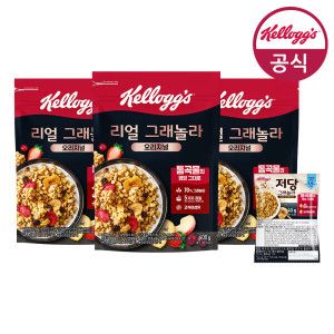 상품 이미지: 시리얼 리얼 그래놀라 오리지널 400g x 3개 + 저당 40g