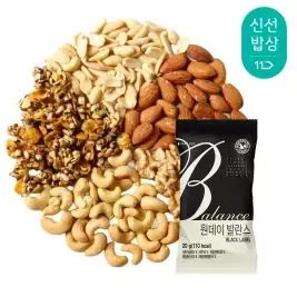 상품 이미지: [산과들에] 하루견과 원데이발란스블랙 100봉/ 실속 견과 견과류 간식