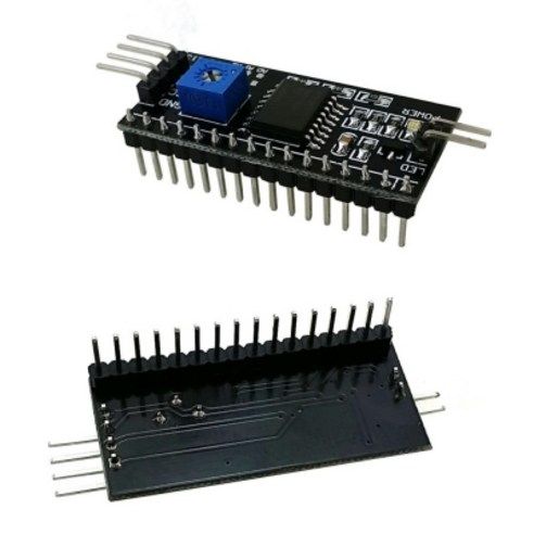 상품 이미지: I2C LCD 변환 모듈 - 1602 2004 캐릭터 LCD용 - IO 5핀 절약 - 주소 변경 8개 연결 - 아두이노 호환 (화면 미포함)