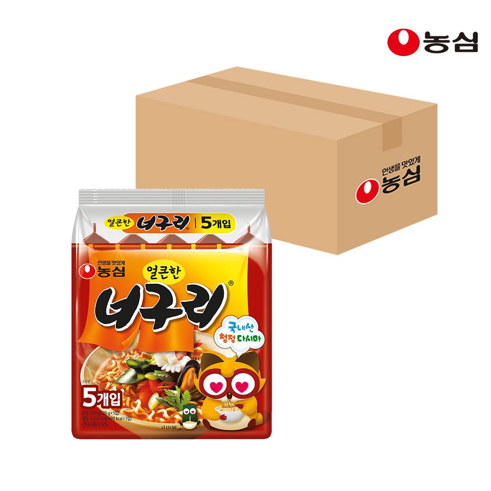 상품 이미지: 농심 너구리 얼큰, 120g, 40개
