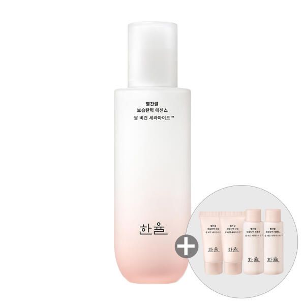 상품 이미지: 한율 빨간쌀 보습탄력 에센스 150ml, 1개+ 증정(보습탄력크림, 15ml, 2개 + 보습탄력에센스스킨, 18ml, 2개)