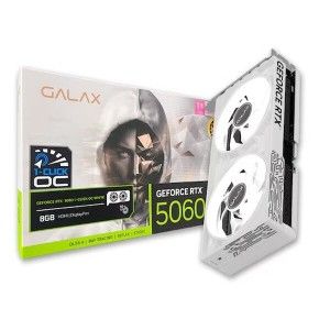 상품 이미지: 갤럭시 GALAX 지포스 RTX 5060 WHITE OC V2 D7 8GB //