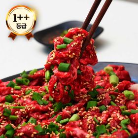 상품 이미지: (신선집중) 엄마네한우 1++등급 투뿔 한우 신선 육회 400g/600g