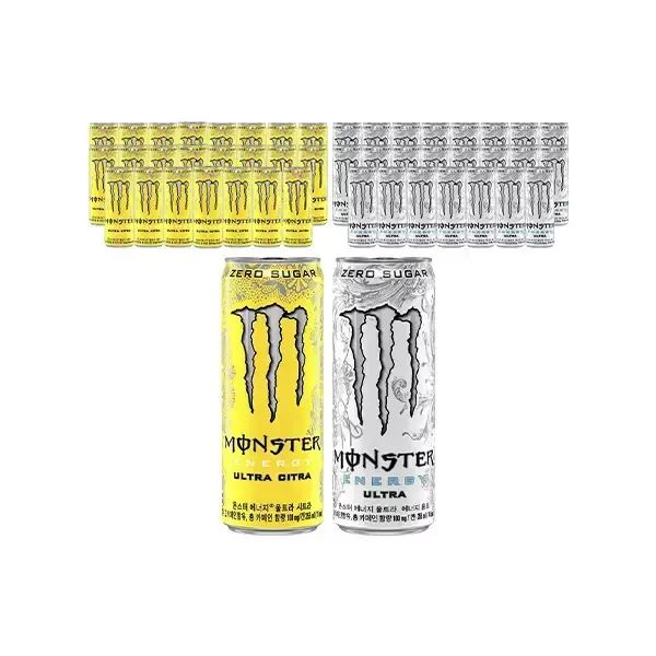 상품 이미지: 몬스터 에너지 시트라 355ml, 24개 + 몬스터 에너지 울트라 355ml, 24개