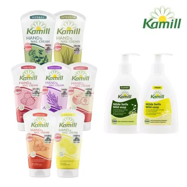 상품 이미지: [카밀] 마일드 솝 핸드워시 300ml 2종 택2 + 핸드크림 75ml~100ml 4종 택1 골라담기